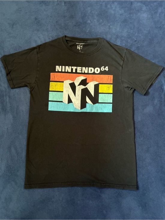 Nintendo Other - Official Nintendo 64 Logo Men’s Black T-Shirt